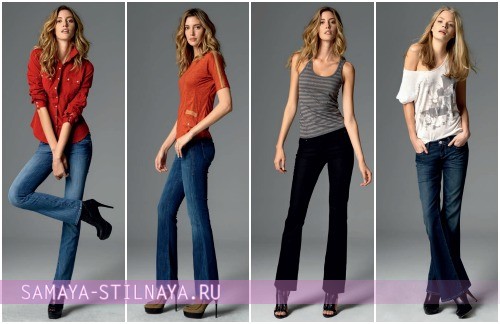 Самые модные расклешенные джинсы Осень-Зима 2012-2013 от Mavi Jeans