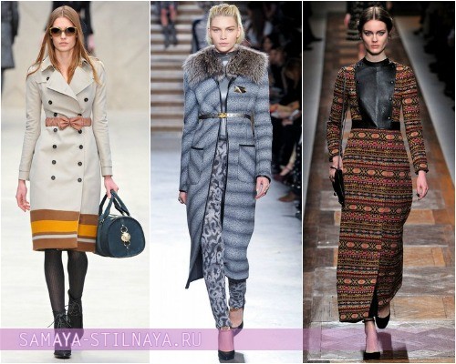 Самые модные пальто Осень Зима 2012 2013 – на фото модели Burberry Prorsum, Missoni, Valentino