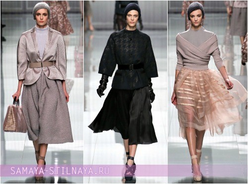 С чем сочетать пышную юбку – модный совет от Christian Dior
