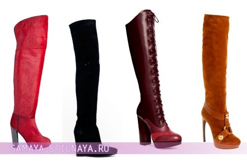 Модные сапоги осень 2012 – ботфорты от Aperlai, MaxMara, Bally и Alexander McQueen