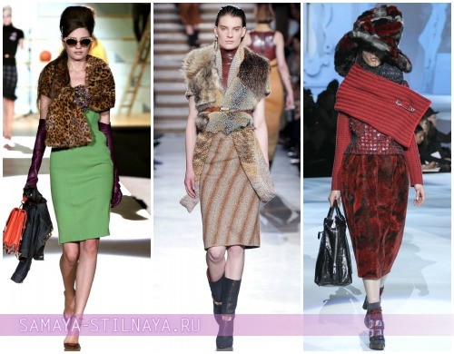 Модные шарфы-палантины осенне-зимнего сезона 2012-2013 – на фото модели Dsquared², Missoni и Marc Jacobs