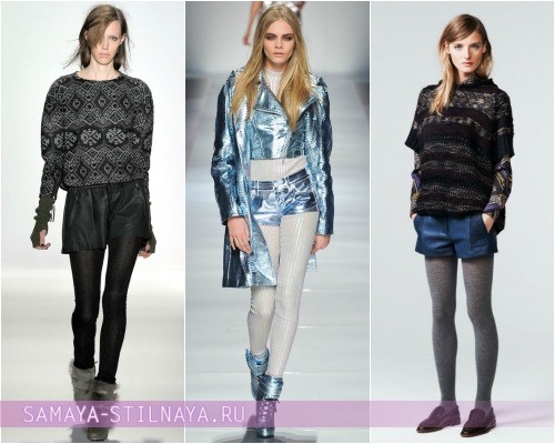 С чем носить модные шорты Осень Зима 2012 2013 – на фото модели Doo.Ri, Blumarine, Thakoon Addition
