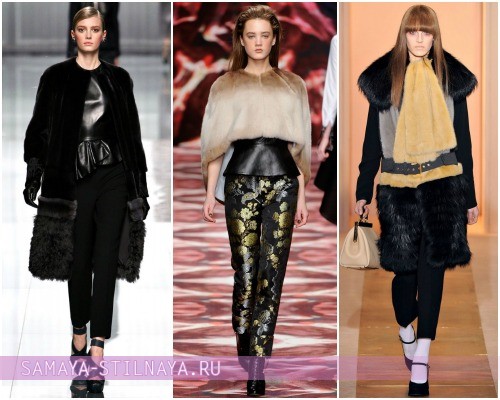 Модные шубы из норки 2012-2013 – на фото модели Christian Dior, Osman, Marni