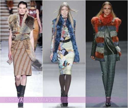 Модные жилеты из меха Осень-Зима 2012-2013 от Missoni, Nicole Miller, Vivienne Tam