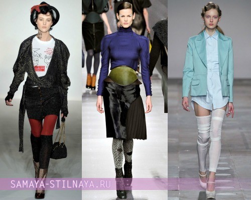Модные колготки от Vivienne Westwood, Fendi, Fashion East на осень и зиму 2012-2013