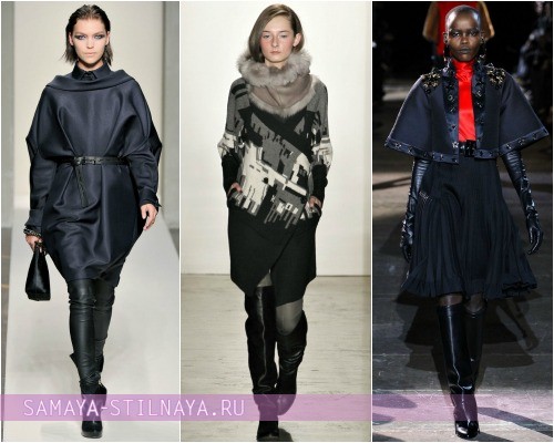 Модные модели пончо от Gianfranco Ferre, Zero и Maria Cornejo, Givenchy