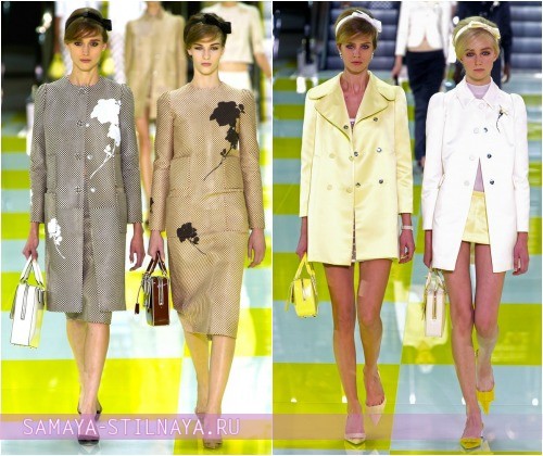 Короткие и миди пальто в коллекции Весна-Лето 2013 Louis Vuitton