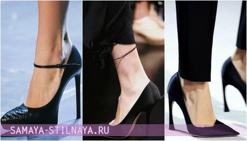 Черные туфли для выпускного 2013 – на фото Yves Saint Laurent, Lanvin, Christian Dior