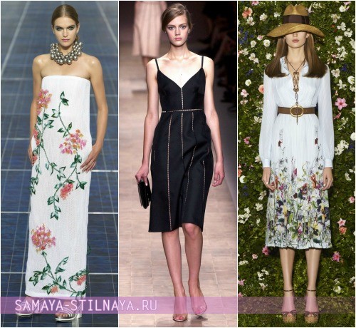 Какие платья модные весной 2013 фото Chanel, Valentino, Gucci