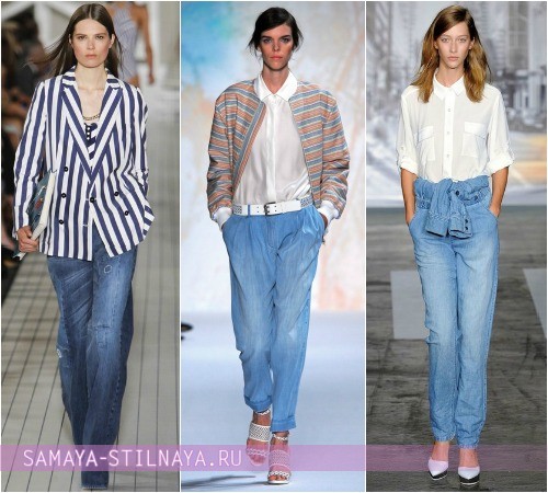 Модные джинсы 2013 женские фото Tommy Hilfiger, Paul & Joe, DKNY