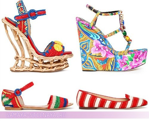 Летняя модная обувь от Dolce & Gabbana