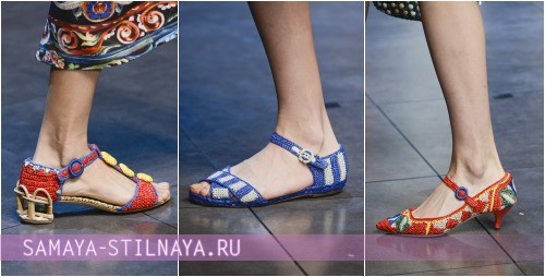 Вязаная летняя обувь Dolce & Gabbana 2013