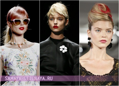 Как подобрать цвет волос блондинкам, на фото модели Anna Sui, Prada, Oscar de la Renta