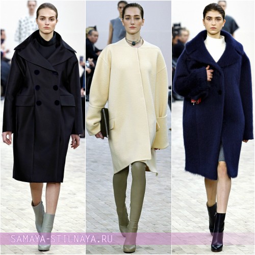 Модные модели пальто оверсайз осень 2013